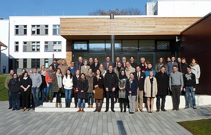 Teilnehmer und Gste des internationalen Kolloquiums zu sakralen Strukturen extraurbaner Heiligtmer am 12. und 13. Februar 2016 in Halle