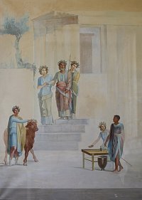 Fresko aus Pompeji, Haus des Jason