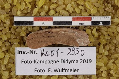 Referenzstück Braune Ware Ke01-2850. b) Makroaufnahme Bruch (Photo F. Wulfmeier)